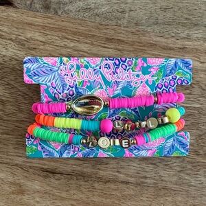 Lilly Pulitzer Neon Beaded Bracelet Set